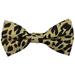 Jacob Alexander Men's Leopard Animal Print Pre-Tied Clip-On Bow Tie