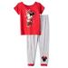Minnie Mouse Baby & Toddler Girl Short Sleeve Snug Fit Pajamas, 2pc Set