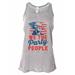 WomenÃ¢Â€Â™s 4th Of July "We The Party People" Soft Bella Tank Top Gift X-Large, Gray
