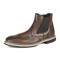 Bruno Marc Mens Dress Riding Ankle Boots Military Combat Chelsea Chukka Oxfords Boots BROWN BERGEN_12 size 9.5