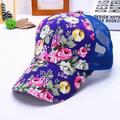 SweetCandy Women Hat s Mesh Baseball Cap Female Floral Printed Hat Leisure Visor Sun Cap LP23