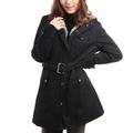 High Quality Women Fashion Winter Warm Hooded Bandage Parka Casual Long Coat