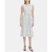 Calvin Klein Womens Plaid A-Line Dress