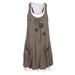 Women Summer Beach Sundress Sleeveless Tank Dress Pocket Casual Swing T-Shirt Dress Ladies Loose Dresses Beach Cover Ups Dress