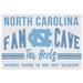 North Carolina Tar Heels 24'' x 34'' Fan Cave Wood Sign