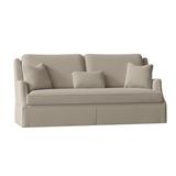 Fairfield Chair Savannah 87.5" Chenille Round Arm Sofa w/ Reversible Cushions Polyester/Other Performance Fabrics in Gray | Wayfair 2728-50_8794 70