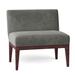 Slipper Chair - Fairfield Chair Granada 32" W Slipper Chair Polyester/Other Performance Fabrics in Gray/Brown | 31 H x 32 W x 24.5 D in | Wayfair
