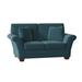 Fairfield Chair Franklin 64" Flared Arm Loveseat w/ Reversible Cushions Polyester in Black | 36 H x 64 W x 36.5 D in | Wayfair