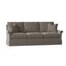 Fairfield Chair Olivia 91.5" Rolled Arm Sofa w/ Reversible Cushions Polyester/Other Performance Fabrics in Gray | 37 H x 91.5 W x 41 D in | Wayfair