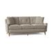 Fairfield Chair Jean-Michel 76" Square Arm Sofa w/ Reversible Cushions Polyester/Other Performance Fabrics in Gray/Brown | Wayfair