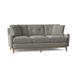 Fairfield Chair Jean-Michel 76" Square Arm Sofa w/ Reversible Cushions, Polyester in Gray/Brown | 34 H x 76 W x 36 D in | Wayfair