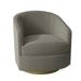 Barrel Chair - Fairfield Chair Tipsy 28.75" W Swivel Barrel Chair Polyester/Fabric/Other Performance Fabrics in Green/Blue | Wayfair