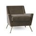 Armchair - Fairfield Chair Rivoli 32" W Tufted Armchair Polyester/Fabric/Other Performance Fabrics in Gray/Green | 30.5 H x 32 W x 33 D in | Wayfair