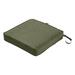 Arlmont & Co. Pina FadeSafe Indoor/Outdoor Seat Cushion Polyester in Green/Brown | 3 H x 19 W x 19 D in | Wayfair A432C1D1D9B9416B80E6D0E92D8C69F3