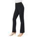 Plus Size Women's Bootcut Ultimate Ponte Pant by Roaman's in Black (Size 12 WP) Stretch Knit