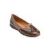 Wide Width Women's The Aster Slip On Flat by Comfortview in Brown Tweed (Size 8 W)