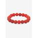 Women's Simulated Birthstones Agate Stretch Bracelet 8" by PalmBeach Jewelry in July