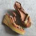 Kate Spade Shoes | Kate Spade Ladan Rainbow Espadrille Wedge Sandals | Color: Orange/Tan | Size: 10