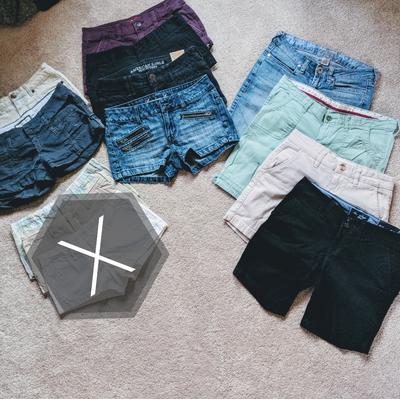 American Eagle Outfitters Shorts | 7 Shorts Free Shipping! Sz 00/0/1/3 | Color: Black/Blue | Size: Various