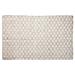 Beehive Modern Collection Area Rug by Home Weavers Inc in White (Size 60" X 96")