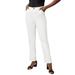 Plus Size Women's True Fit Stretch Denim Straight Leg Jean by Jessica London in White (Size 18 P) Jeans