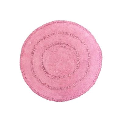 Bloomfield Round Bath Rug Collection by Home Weavers Inc in Pink (Size 28" ROUND)