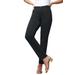 Plus Size Women's True Fit Stretch Denim Straight Leg Jean by Jessica London in Black (Size 24 P) Jeans