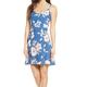 French Connection Women's Classic Crepe Light Woven Dress, Vintage Blue, 10