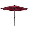 Sightlife Garden Parasol, 2.7m Parasol Umbrella UV Protective, Polyester Canopy with Winding Crank & Tilt, Waterproof Garden Umbrella for Outdoor Garden and Patio