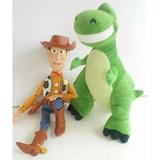 Toy Story Woody and Plush Toy Rex