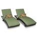 Barbados Curved Chaise Set of 2 Outdoor Wicker Patio Furniture