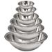 Homeaid 6 Piece Stainless Steel Mixing Bowl Set Stainless Steel in Gray | Wayfair DB-2759