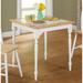 Charlton Home® Spurling Dining Table Wood in Brown/White | 29.5 H x 29.5 W x 29.5 D in | Wayfair 0A2071E33FC24315A01DA180BF96F8A1