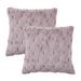 Everly Quinn Faux Fur Pillow Cover Polyester in Pink | 20 H x 20 W x 4 D in | Wayfair 97F706B9E9EA468D90B64018B6B22CA2