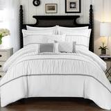 Astoria Grand Nelia 10 Piece Comforter Set Polyester/Polyfill/Microfiber in White | Queen Comforter + 9 Additional Pieces | Wayfair