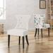 Red Barrel Studio® Eggleton Tufted Side Chair Upholstered/Fabric in White | 35.75 H x 22 W x 24.25 D in | Wayfair 934E9AA92C8746B0B0C8CF46DFFEAE93