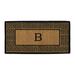 Charlton Home® Steinway Monogram Outdoor Door Mat Coir in White | 2' x 3' | Wayfair 428D655D0F9E4C3793C282205CA50E9E