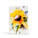 Rosalind Wheeler Caviness Sunflower Plaque Stone in Gray/Yellow | 6 H x 4 W x 1.5 D in | Wayfair DAEDEF174F154DF4902BE9852015525C