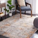 Gray/White 48 x 0.43 in Indoor Area Rug - 17 Stories Abstract Ivory/Gray/Gold Area Rug Viscose/Wool | 48 W x 0.43 D in | Wayfair