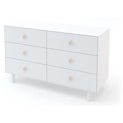 Oeuf 6 Drawer Dresser - Fawn - White