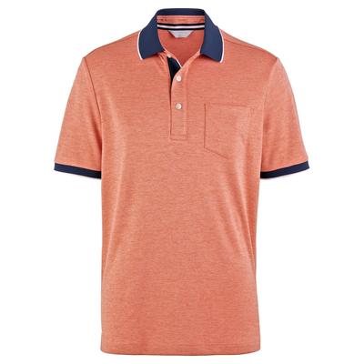 Avena Herren Polo-Shirt Orange bi-color