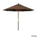 California Umbrella 9ft Marenti Wooden Sunbrella Patio Umbrella with Sunbrella Fabric, Base Not Included