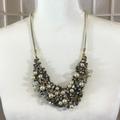 J. Crew Jewelry | J Crew Pearl Crystal Cluster Necklace | Color: White | Size: Os