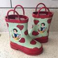Disney Shoes | Disney Snow White Rain Boots Size 7- Toddlers | Color: Red/Yellow | Size: 7bb