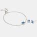 Coach Jewelry | Coach Blue Crystal Stud Bracelet And Earrings Set | Color: Blue/Silver | Size: Os