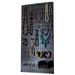 WFX Utility™ Over the Wall Jewelry Organizer 32"H x 16"W Pegboard, Metal in Black | 32 H x 16 W x 0.75 D in | Wayfair