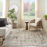 Gray/White 94 x 0.32 in Area Rug - Mercury Row® Addie Abstract Machine Made Power Loom Polyester/Polypropylene Area Rug in Beige/Gray Polyester/Polypropylene | Wayfair