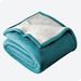 Bare Home Sherpa Fleece Blanket Microfiber/Fleece/ in Blue | 90 W in | Wayfair 840105701835