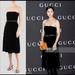 Gucci Dresses | Nwt Gucci Strapless Bustier Velvet Cocktail Dress | Color: Black | Size: S