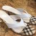 Burberry Shoes | Burberry Kitten Mules | Color: White | Size: 38 1/2